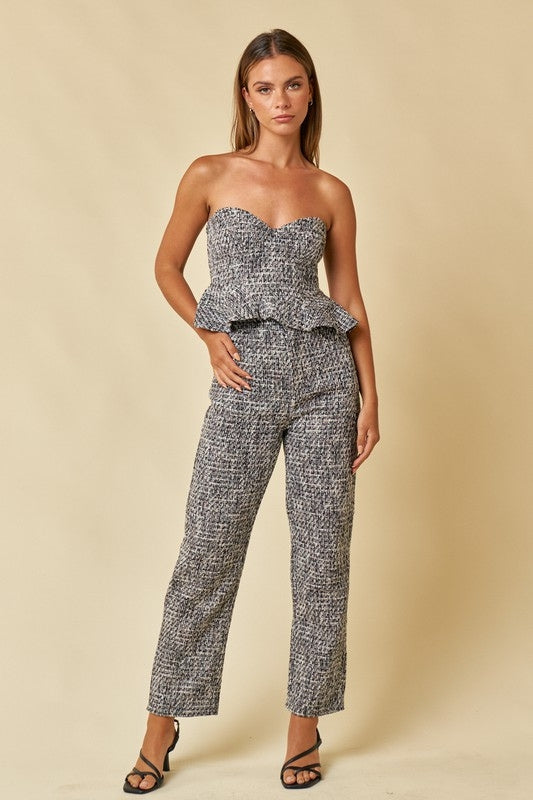 Lottie Tweed Tube Top