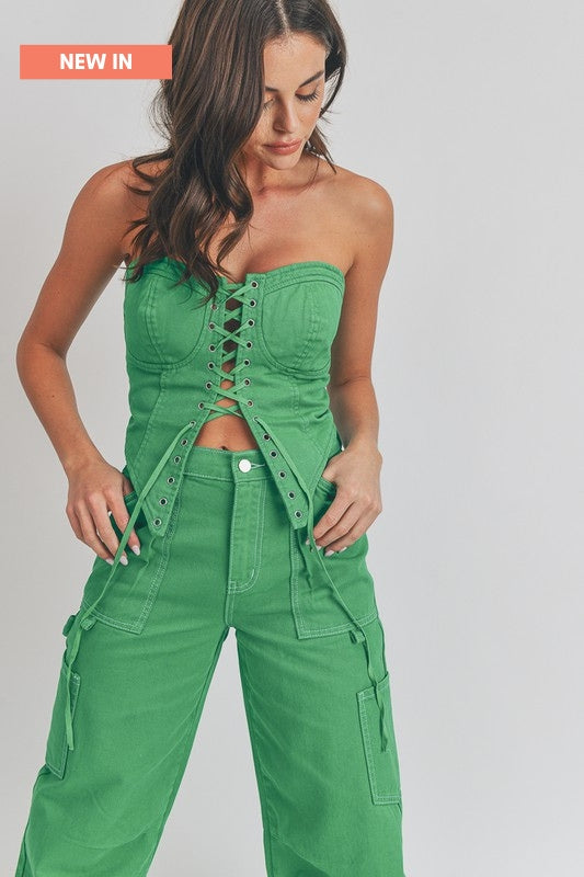Ivy Denim Cargo Pant