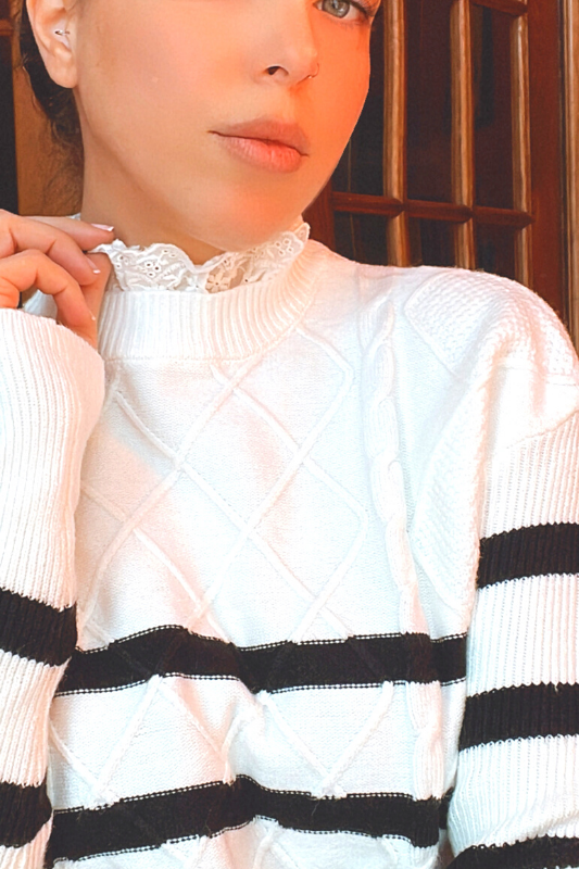 Blair Ruffle Sweater