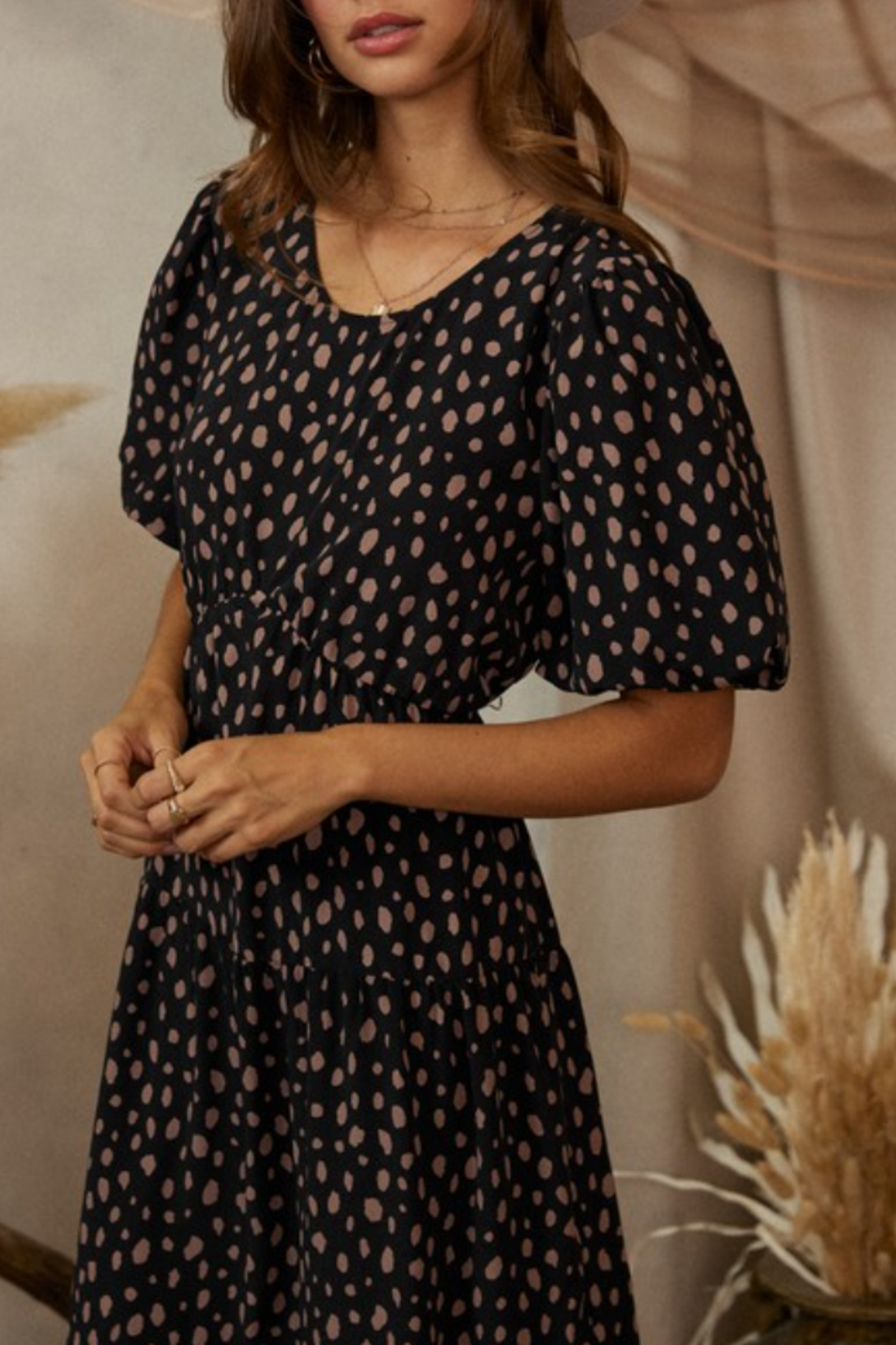 Serena Puff Sleeve Dress