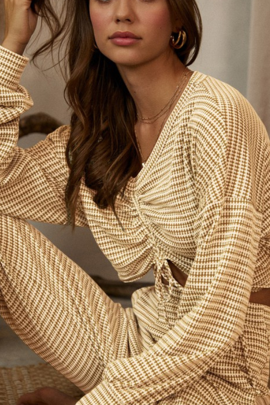 Ciara Waffle Knit Top