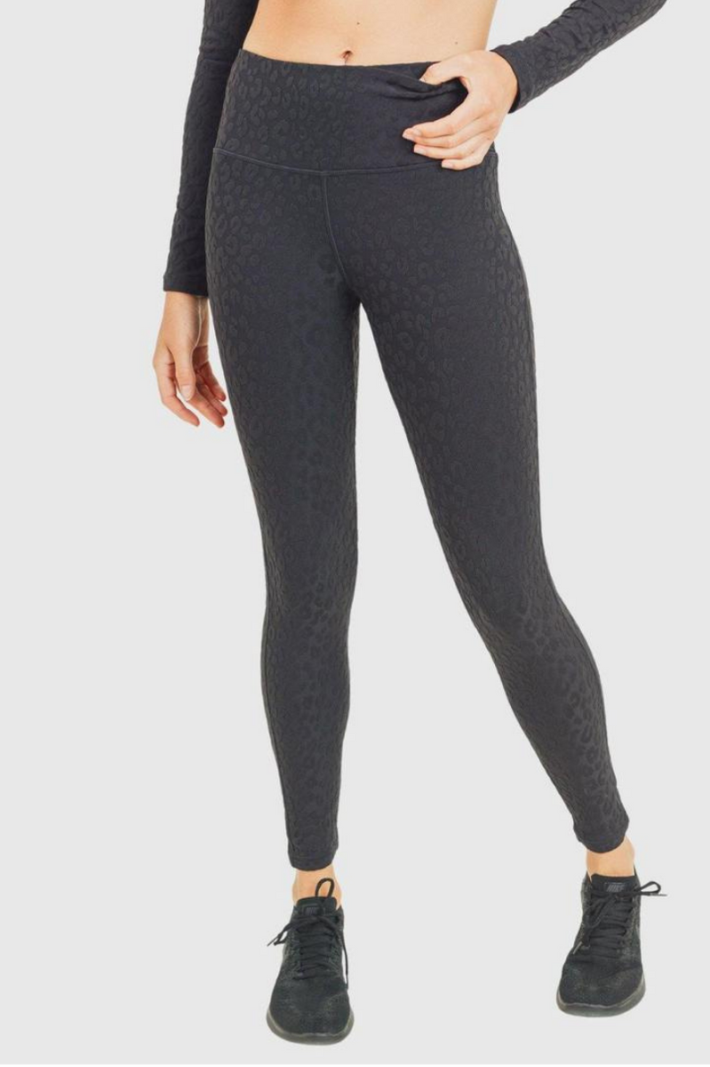 Ava High-Waisted Leggings - Black