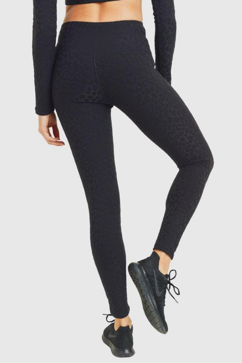Ava High-Waisted Leggings - Black