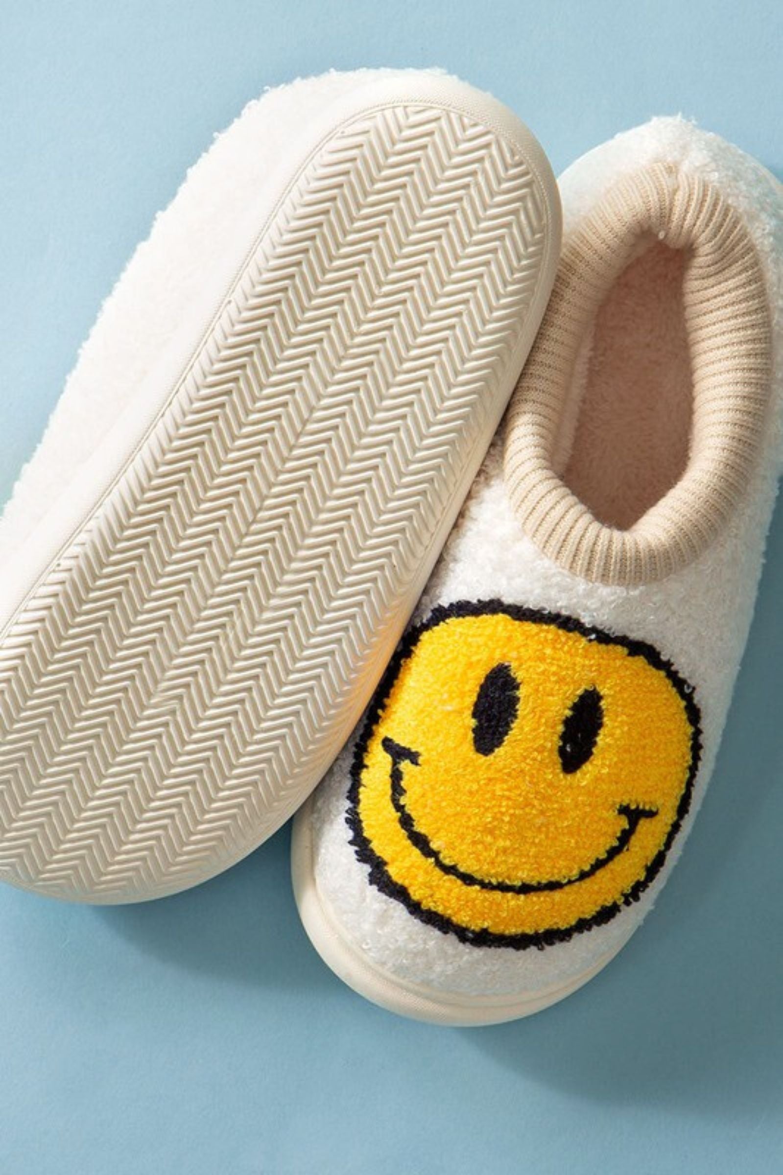 Retro Smiley Slipper