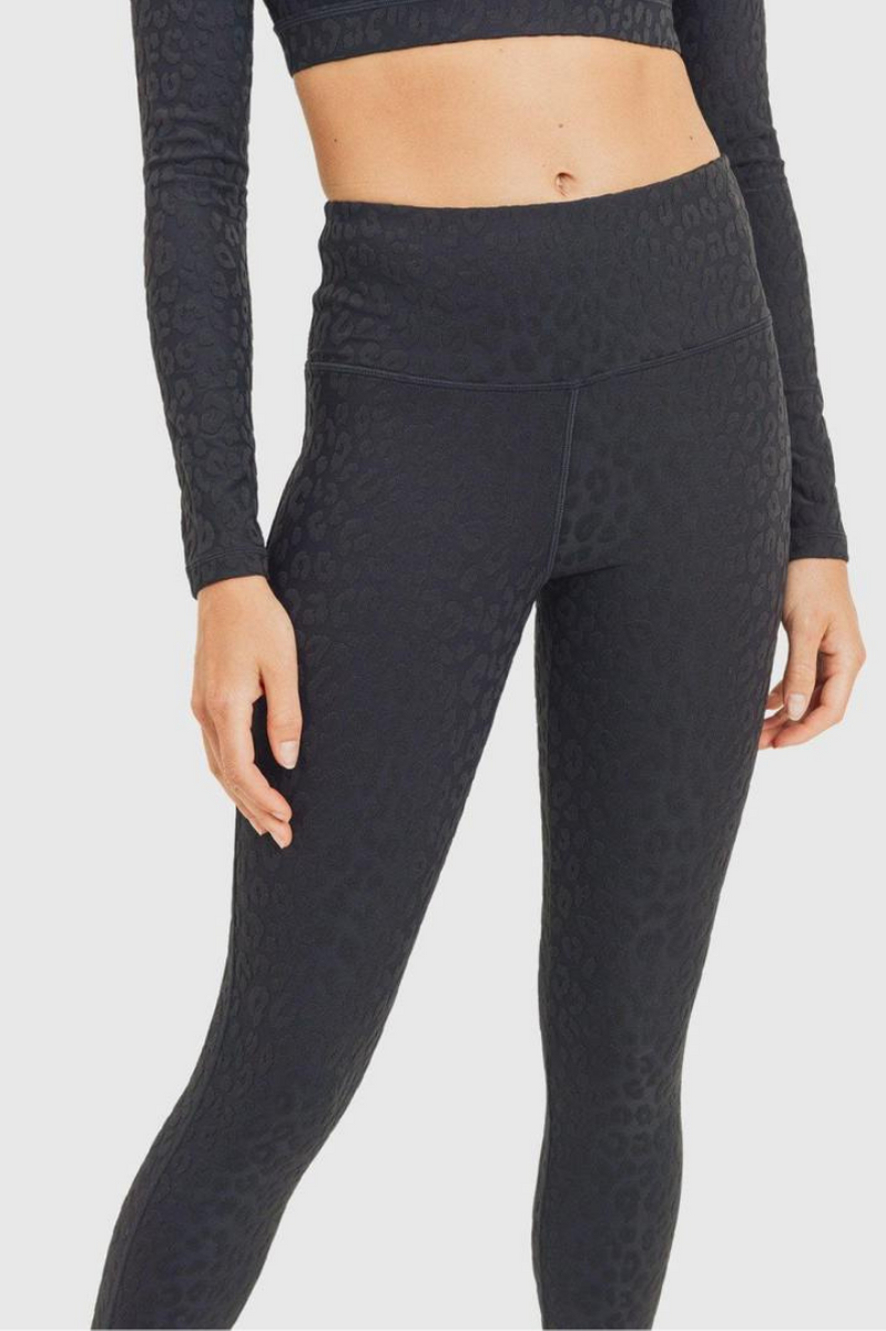 Ava High-Waisted Leggings - Black