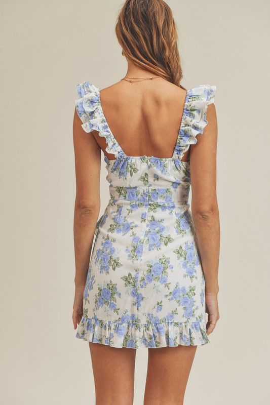 Mariah Floral Ruffle Dress