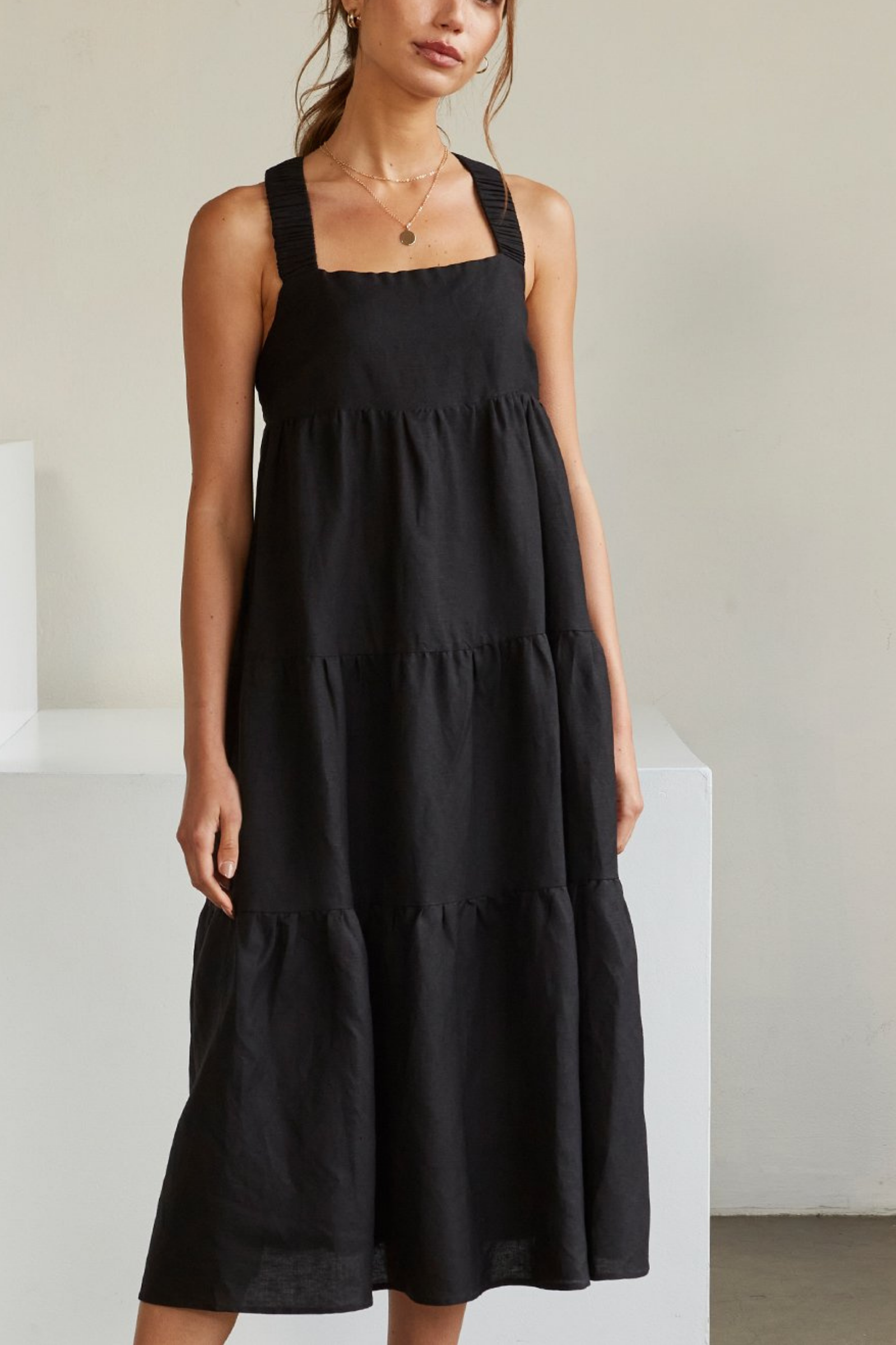 Gemma Tiered Midi Dress