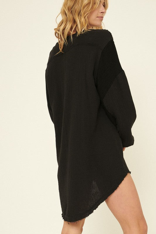 Rosa Tunic Dress - Black