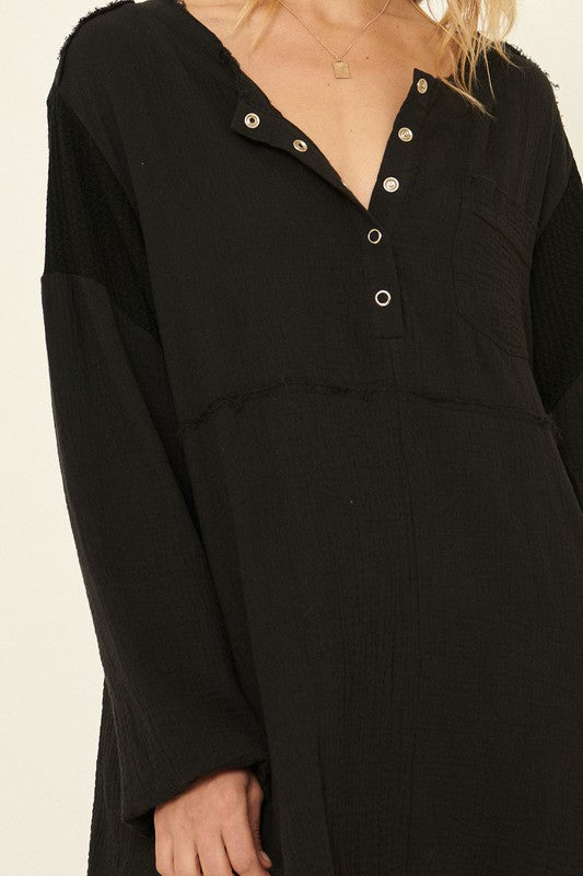 Rosa Tunic Dress - Black